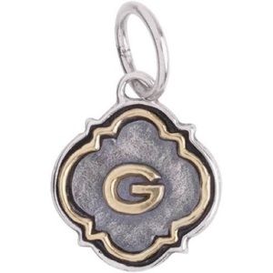 Waxing Poetic quatrefoil G charm